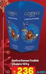 GODİVA DOMES FINDIKLI ÇİKOLATA 123 G fiyat ve kampanya bilgisi